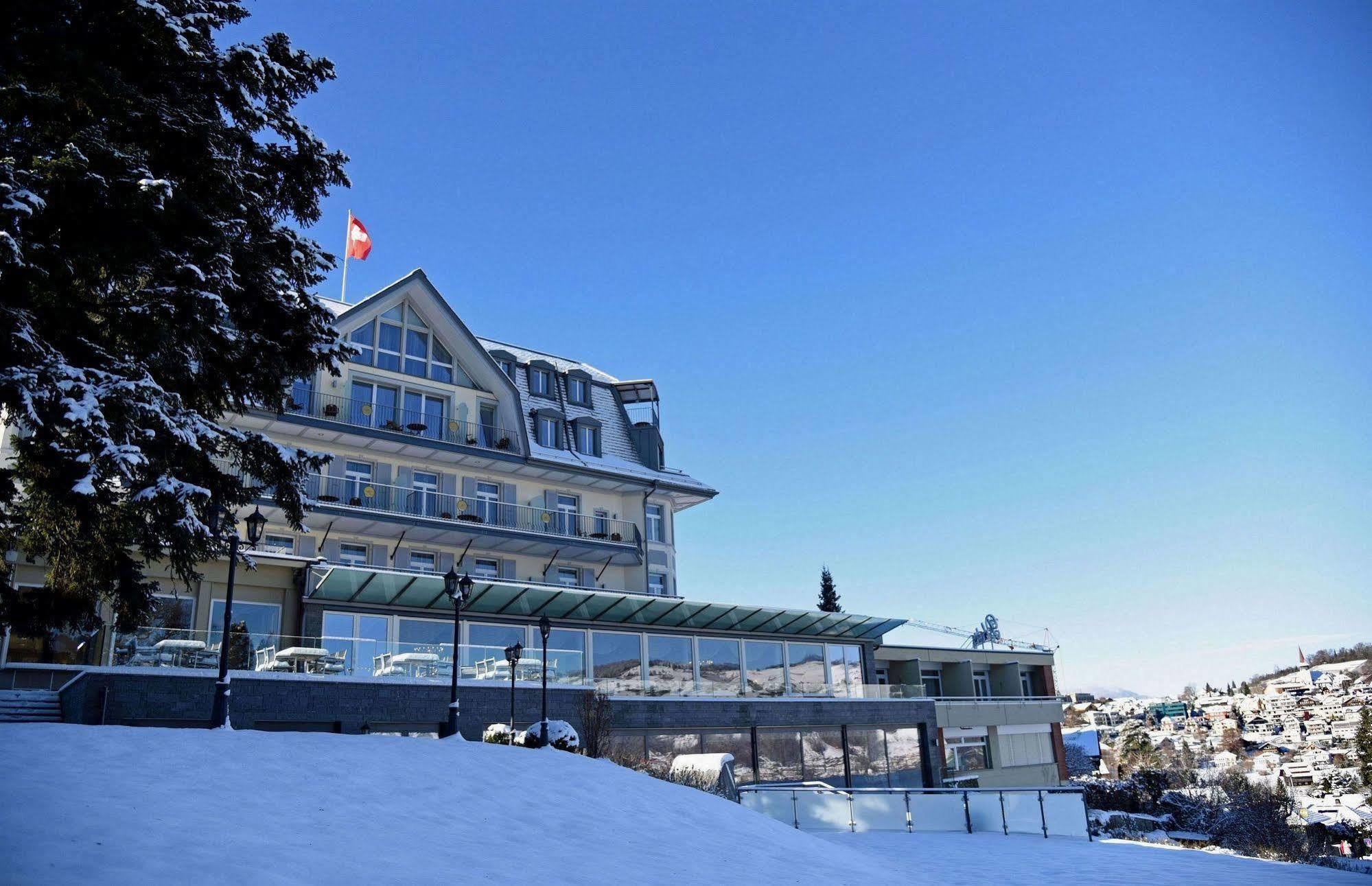 Belvedere Strandhotel Spiez Eksteriør billede